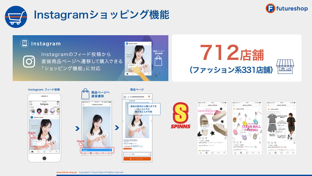Instagram連携の説明スライド