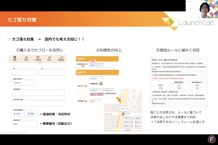 LaunchCartのカゴ落ち対策